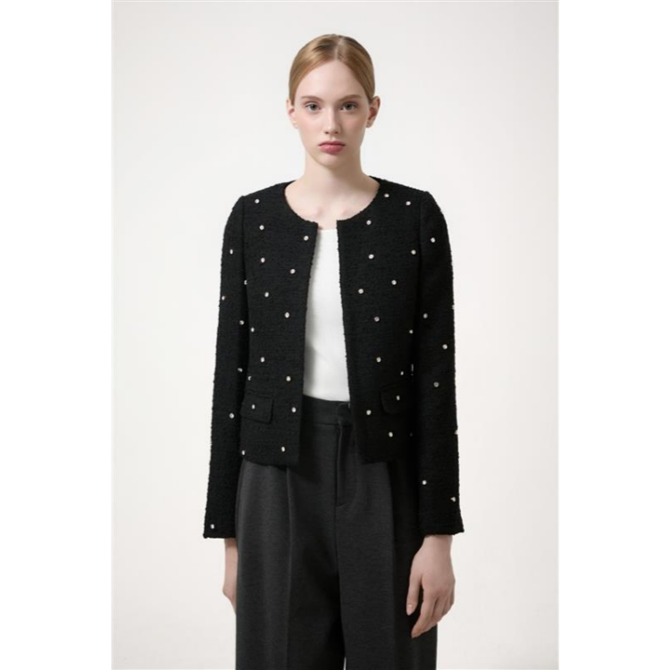 라인스톤 트위드 재킷 이미지